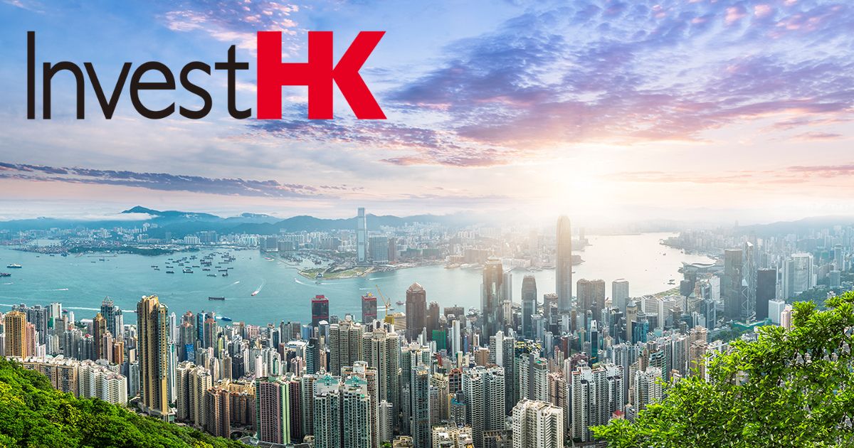 香港城市天際線與維多利亞港的景色